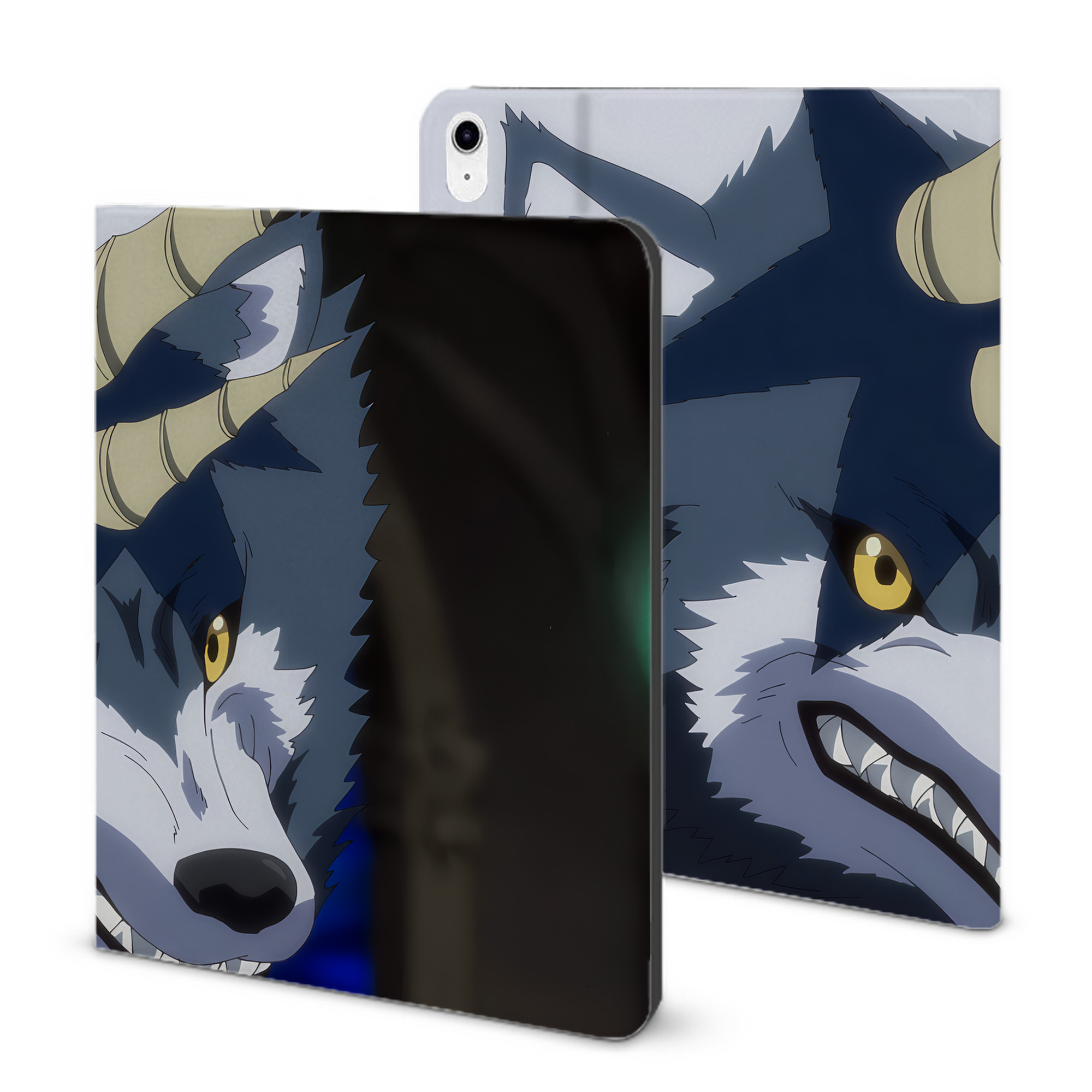 （画像用） 転スラ Regarding Reincarnated to Slime IPad ケース ブック型 PUレザー TPU 耐衝撃 軽量 薄型 ペン収納なし 全面保護 IPad 各モデル対応